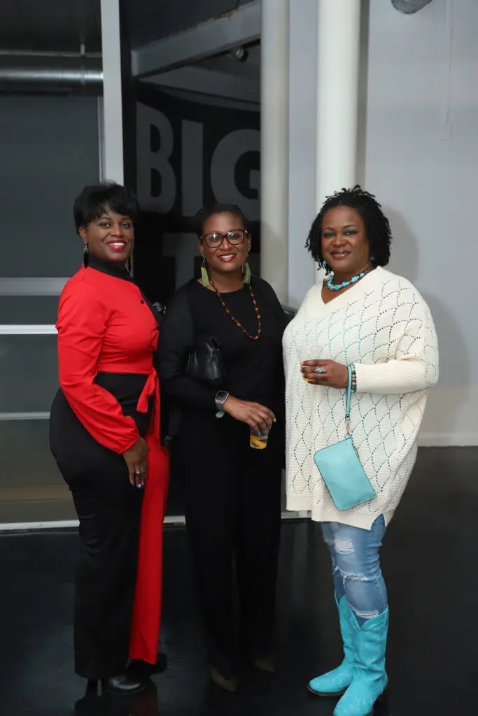 Stacy Frazier, April Frazier, Danielle Frazier at The Houston Museum of African American Culture Champagne & Ribs (Photo by Patryce Coleman Jackson)