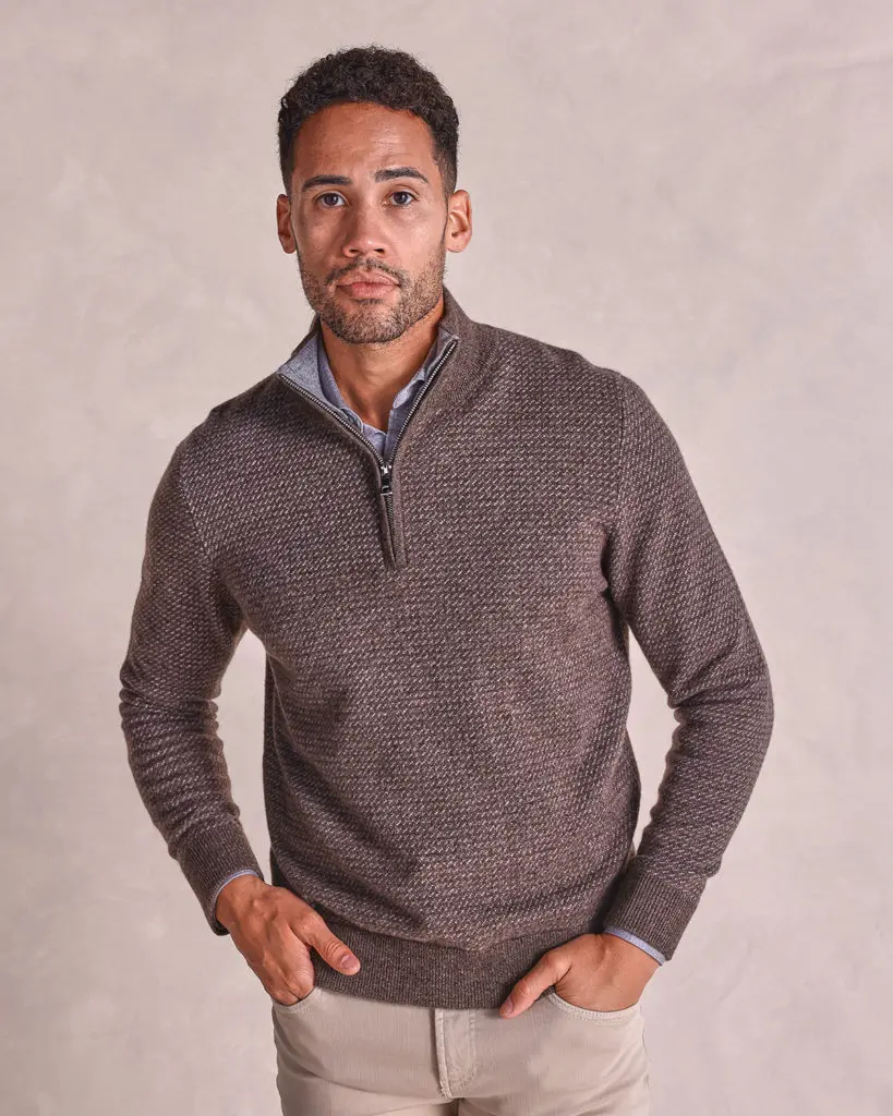 For the cashmere lover...The Adler Cashmere Zip Sweater.