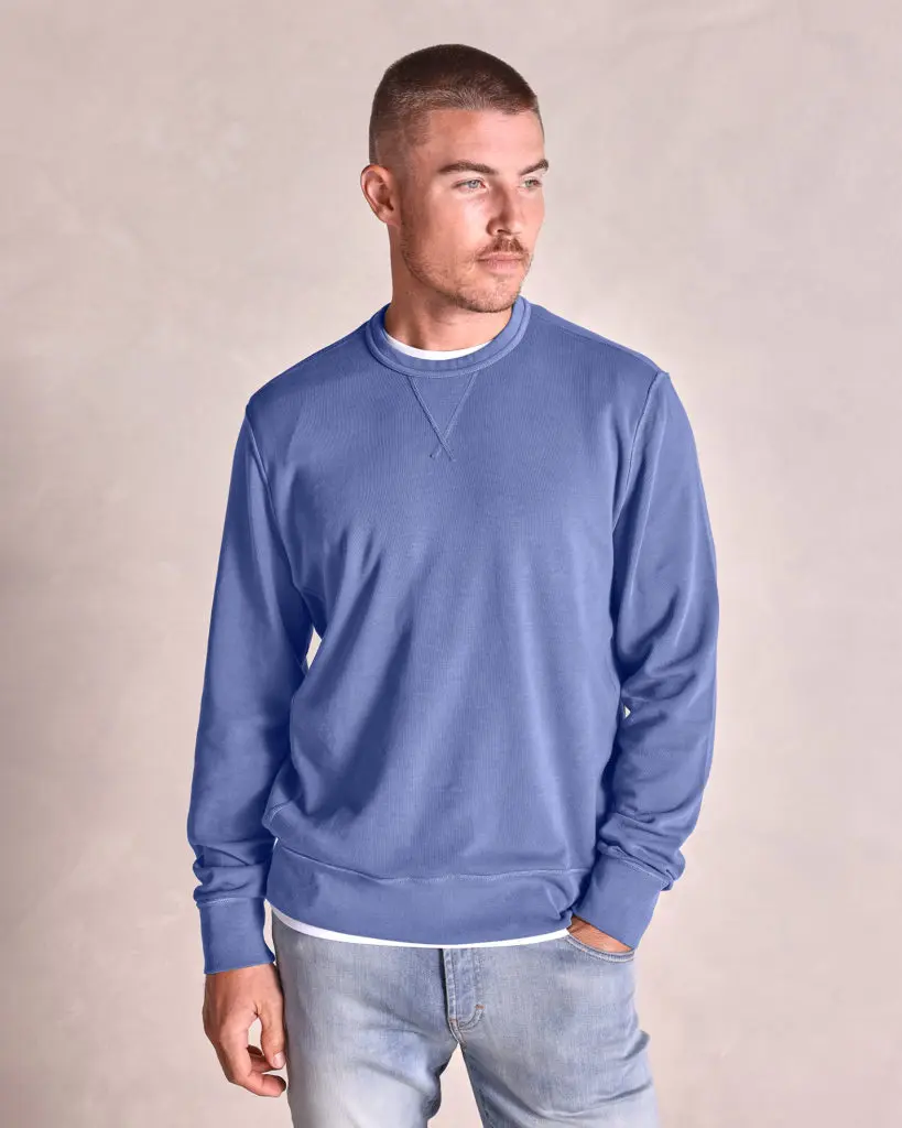 For the man who likes to get cozy...The Montauk Garment Washed Sweatshirt.
