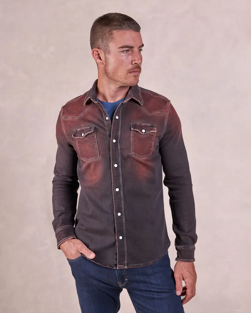 For the western man...The Roper Denim Work Shirt. 