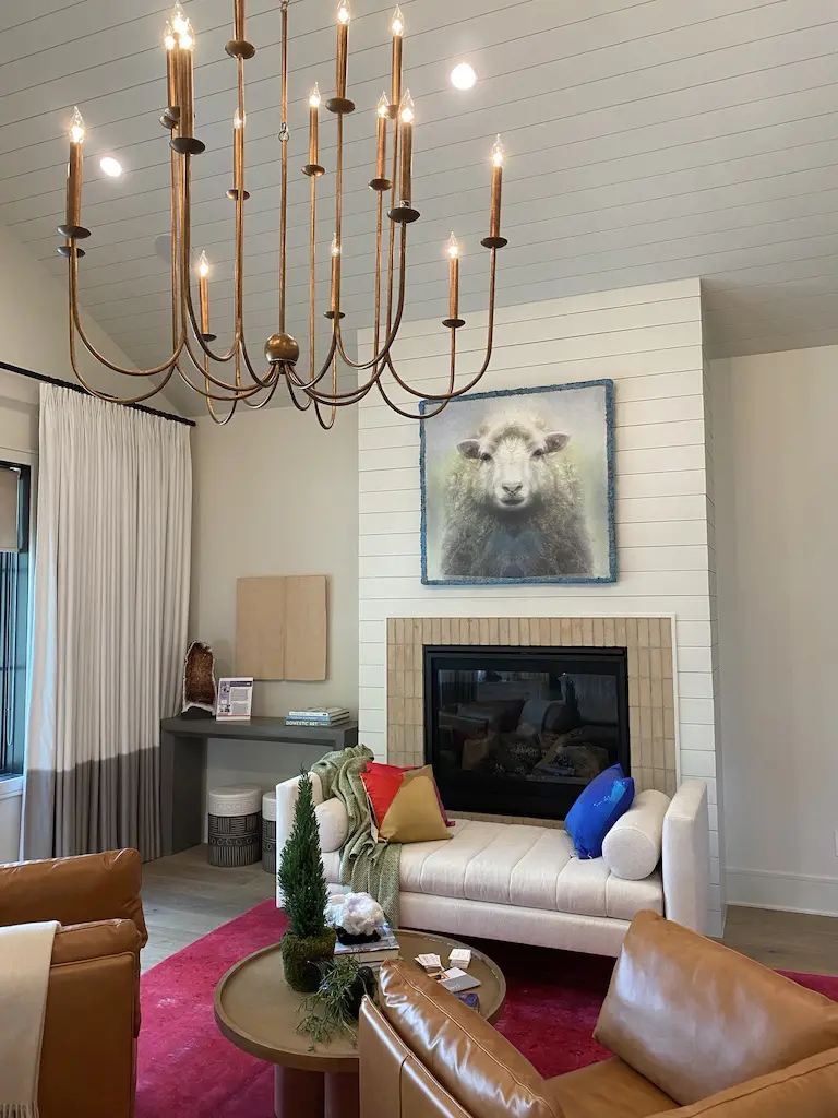 The master bedroom in the ASID TXGC Show House in West University