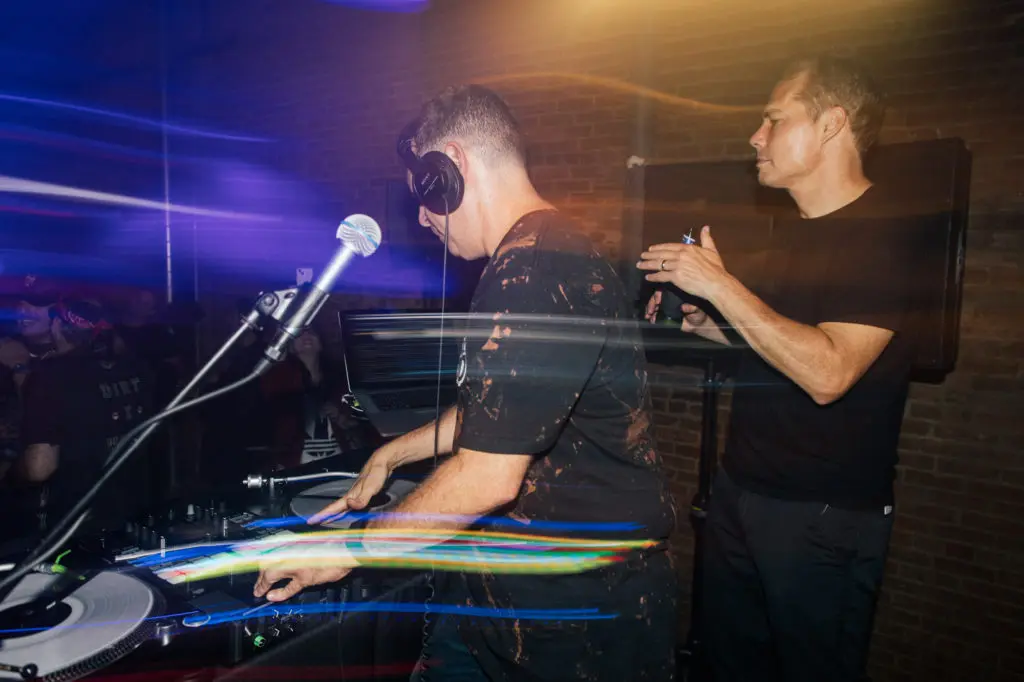 Z-Trip, Shepard Fairey at the Dallas Contemporary Gala (Photo by Jonathan Zizzo)