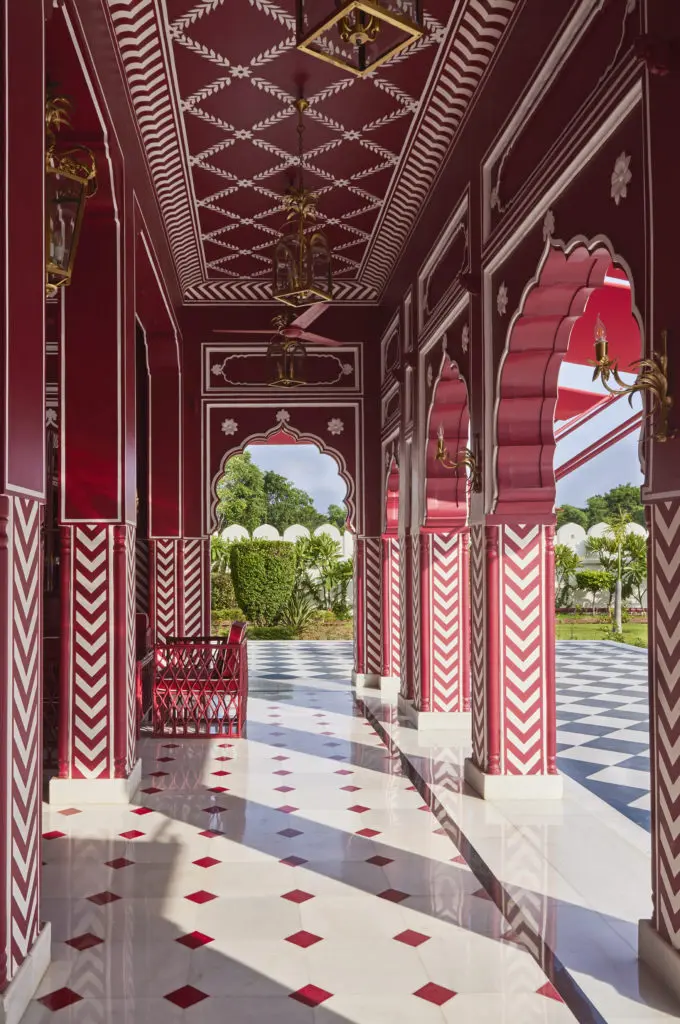 "My inspiration was the art and the culture of Rajasthan and Jaipur, which has been a center of craftsmanship, jewels, art, architecture, and embellishment for centuries,” says Oudejans. (Photo by Ashish Sahi)