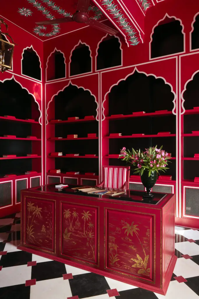 A welcome desk at Villa Palladio. (Photo by Ashish Sahi)