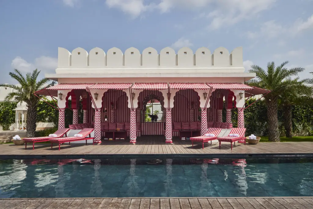 The pool at Villa Palladio in Jaipur. (Photo by Ashish Sahi)