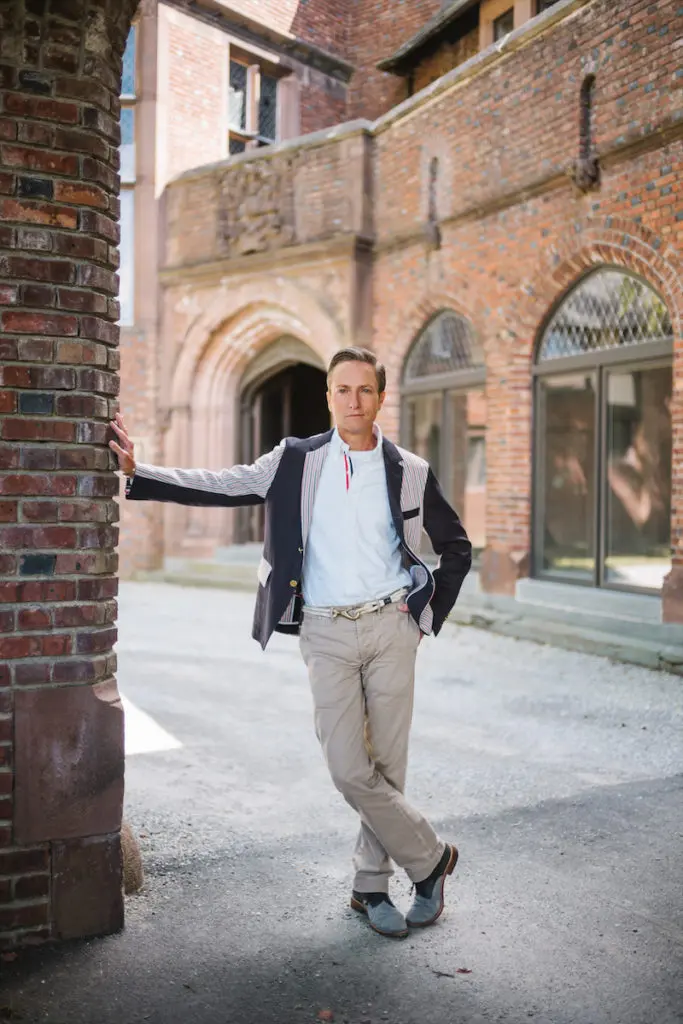 Ken Fulk at the upcoming Blantyre estate in the Berkshires. (photo by John Dolan)