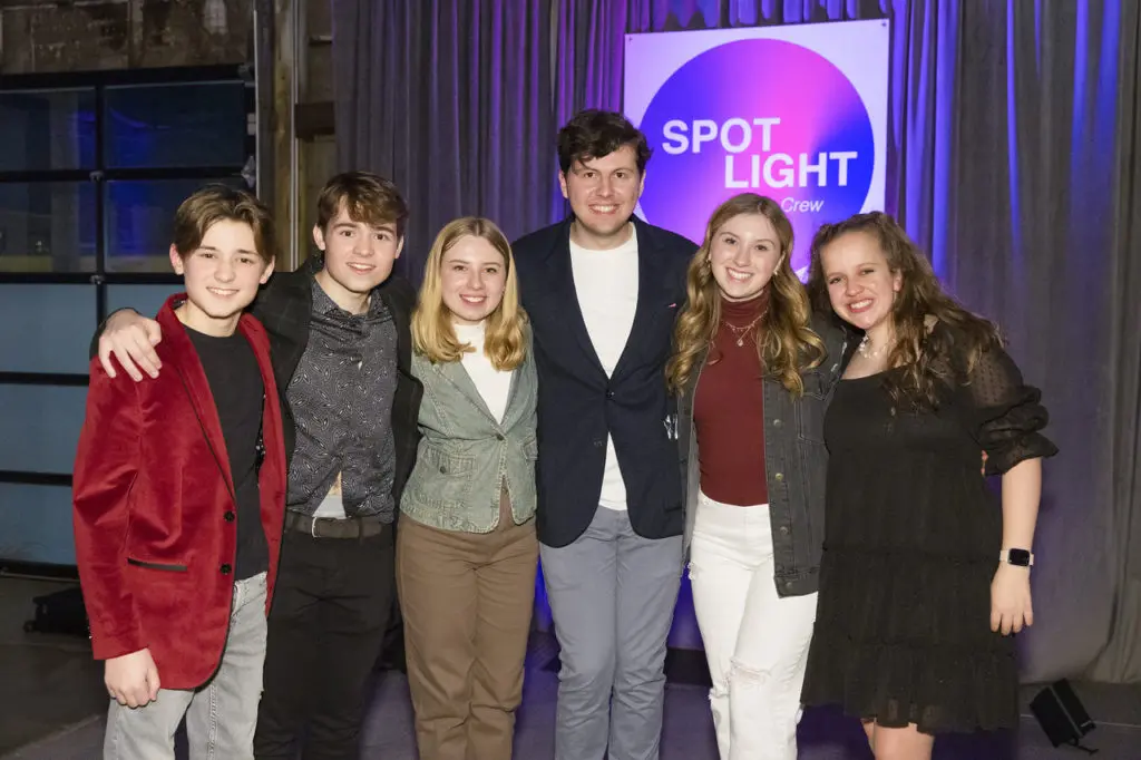 Talented Artists Frankie Leoni, Rocco Leoni, Madeleine Yarbrough, Joe Westermann, Maclaine Smith and Georgia Stumbo at the Sneaker Soiree Cabaret in Fort Worth, Texas on January 12, 2023. (Photo by Ellman Photography)
