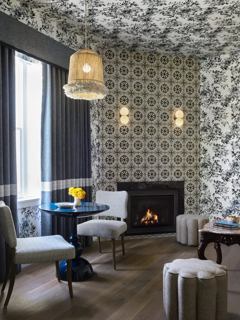 The interior of a private bungalow at The Madrona in Healdsburg. (photo by Matthew Millman)