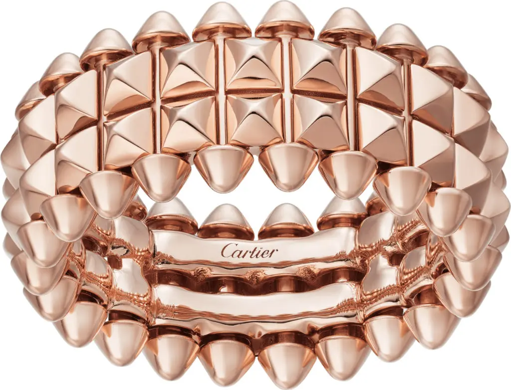 Cartier Clash de Cartier Ring, Double-Row Model, 18K Rose Gold, $4,000