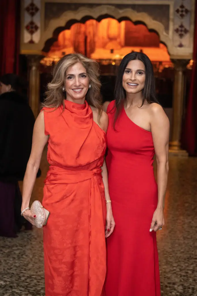 Gala chairs Sima Ladjevardian and Sabiha Rehmatulla at the Museum of Fine Arts, Houston 'Art of the Islamic Worlds Gala.' (Photo by Wilson Parish)