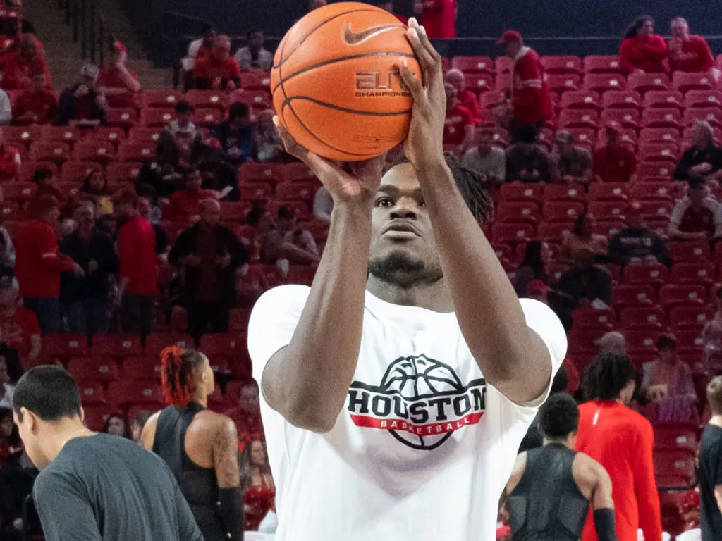 University of Houston freshman Jarace Walker gives his teammates confidence too. (Photo by F. Carter Smith)