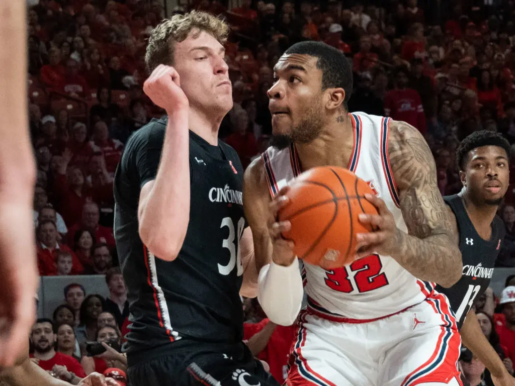 University of Houston senior forward Reggie Chaney always plays physical. (Photo by F. Carter Smith)