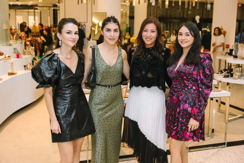 Loraine Christ Speier, Karen Navarro, Emily Berghoefer, Laura Cuesta Van Syoc at the CAMH Another Great Night Kick-Off hosted by Tootsies (Photo by Johnny Than)
