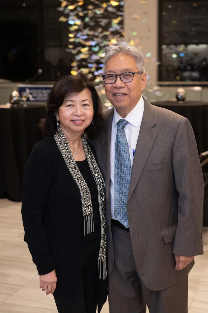 LBJ Moral Courage Award dinner honorary vice chairs Sylvia Quan & Gordon Quan at the VIP Spotlight on Courage Soirée