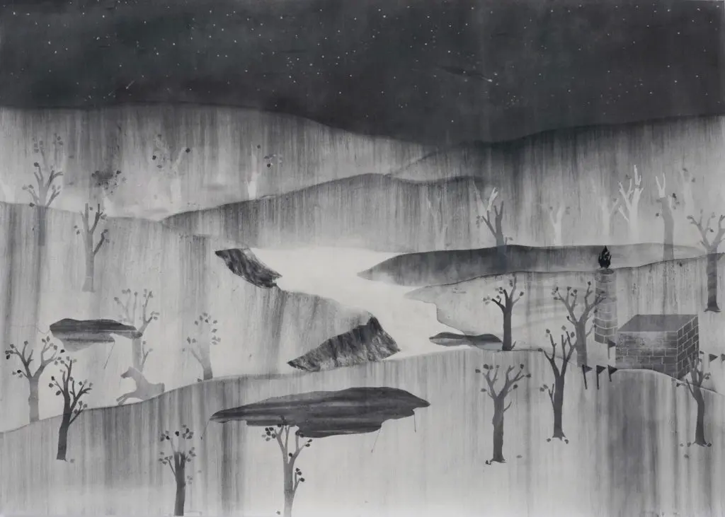 Dan Jian's "Nascent Terrain," 2022 at Cris Worley Fine Arts (Courtesy Cris Worley Fine Arts)