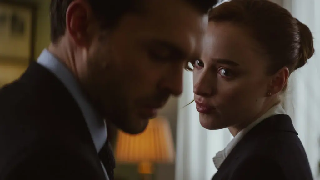 Phoebe Dynevor and Alden Ehrenreich see their relationship turn destructive in Fair Play. (Courtesy of Sundance Institute)