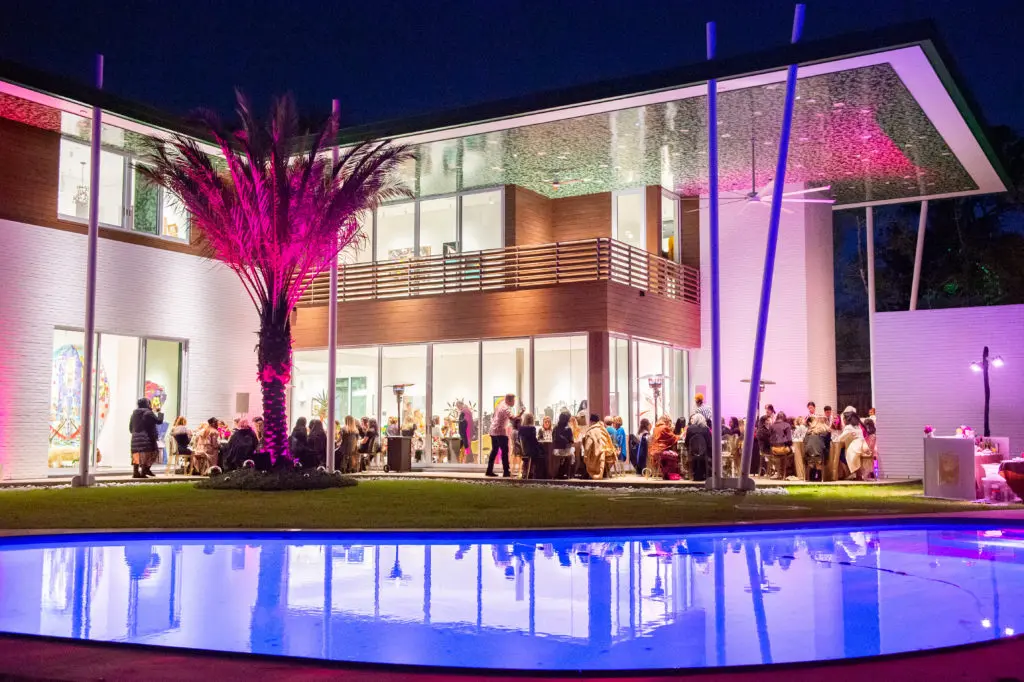 The elegantly lit backyard was the perfect backdrop for CAMH's Another Great Night. (Photo by Jacob Powers)