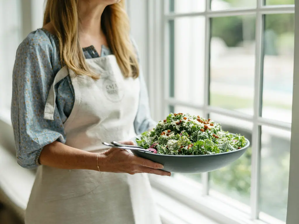 Kale Ceasar Salad from Marcia Smart's 'Dinner is Done' cookbook.