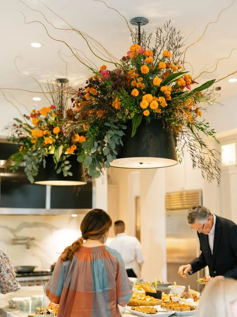 Marcia Smart held the book signing for her 'Dinner is Done' at her home where the decor expressed the exuberance for the book.