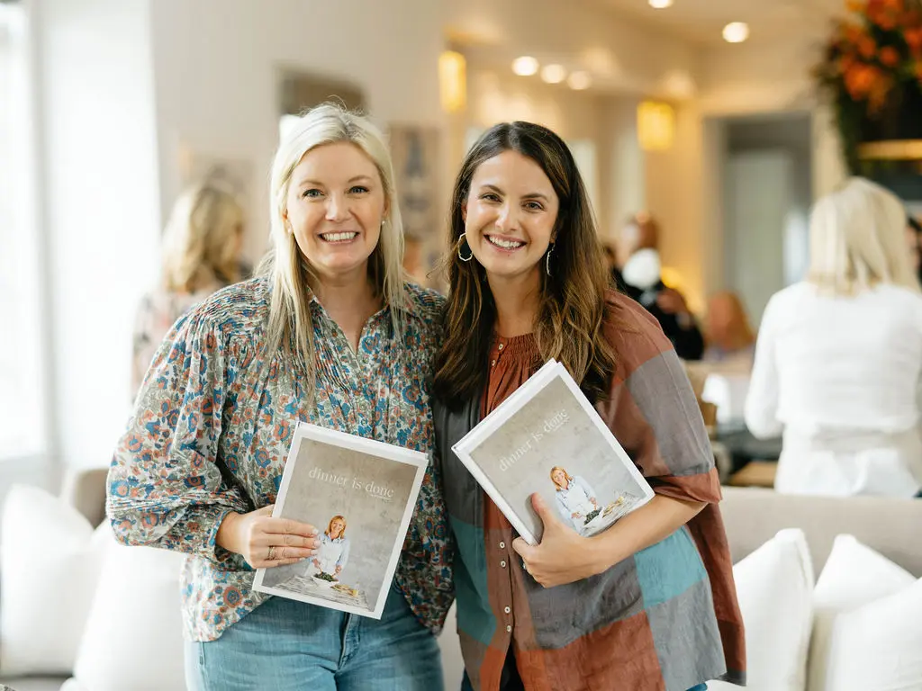 Sarahbeth Pipkin, Mercy Dickey  at Marcia Smart's book signing for 'Dinner is Done.'