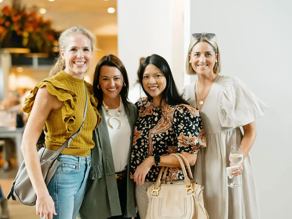 Becca Gips, Chelsea Pacey, Nancy Bihlmaier, Carrie Trainer at Marcia Smart's book signing for 'Dinner is Done.'