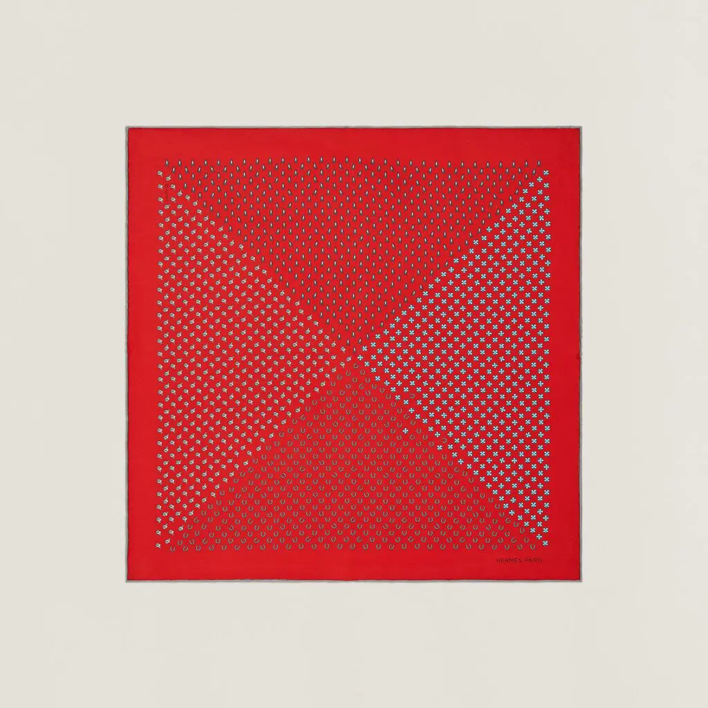 Hermès Luck Pocket Square 45, $175