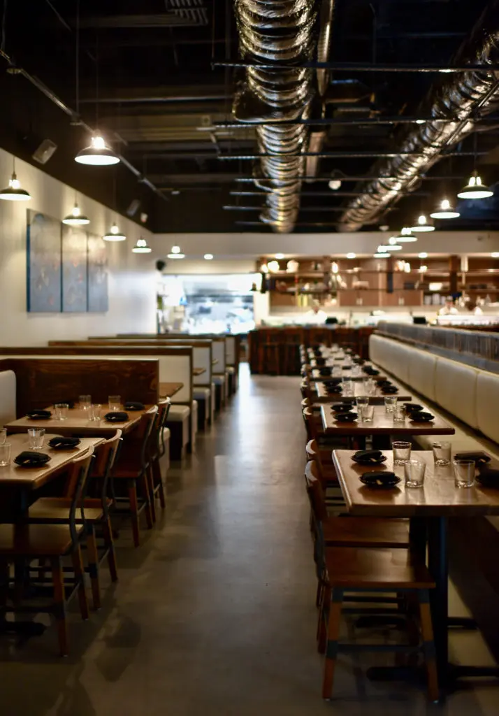 A look inside the 4,200 square-foot home of the eatery, Money Cat, serving a new globally influenced style of contemporary Japanese cuisine.  (Photo by Kimberly Park)