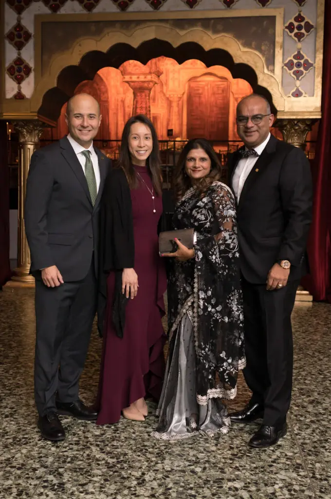 Jacey & Fanny Jetton, Naushad & Narmin Kermally at the Museum of Fine Arts, Houston 'Art of the Islamic Worlds Gala.' (Photo by Daniel Ortiz)