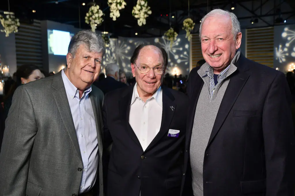 Larry Neuhaus, Dr. Paul Gerson, Dr. Robert Zeller at the Camp for All gala held at The Revaire.