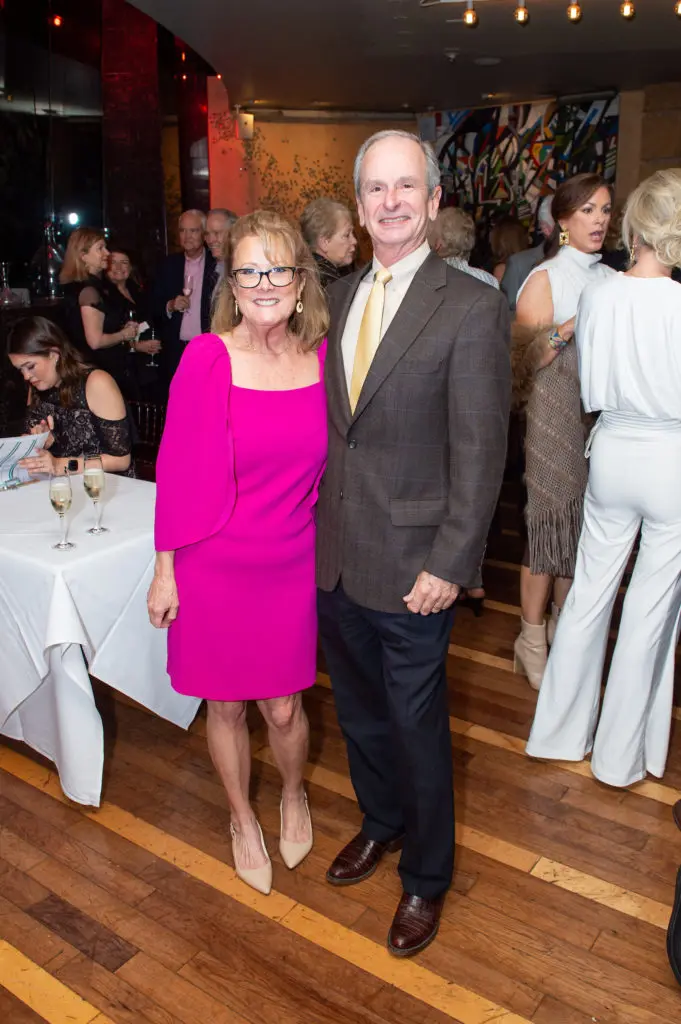 Leslie & Val Brock at the CanCare wine dinner at Tony's. (Photo by Jacob Power)