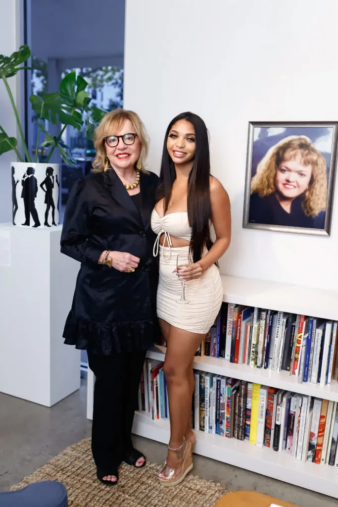 Mary Aigner, Briana Burks at Leslie's Legacy cocktail at McClain Gallery (Photo by Johnny Than)