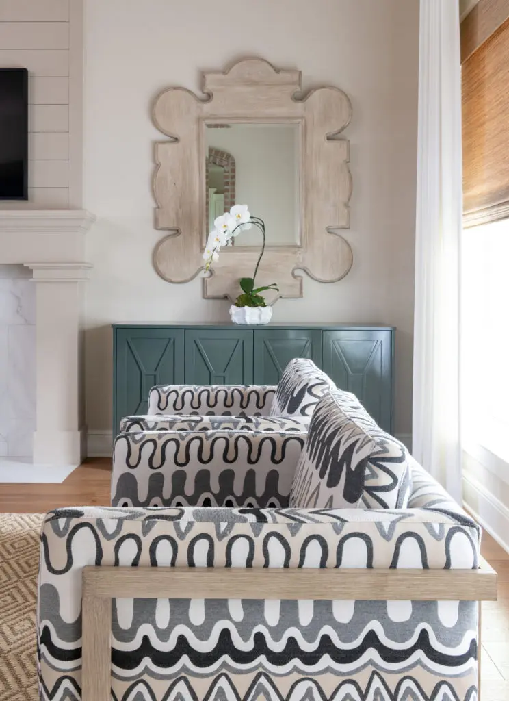 Ferguson added custom credenzas from Oyster Creek Collections of West University. (Photo by Michael Hunter)