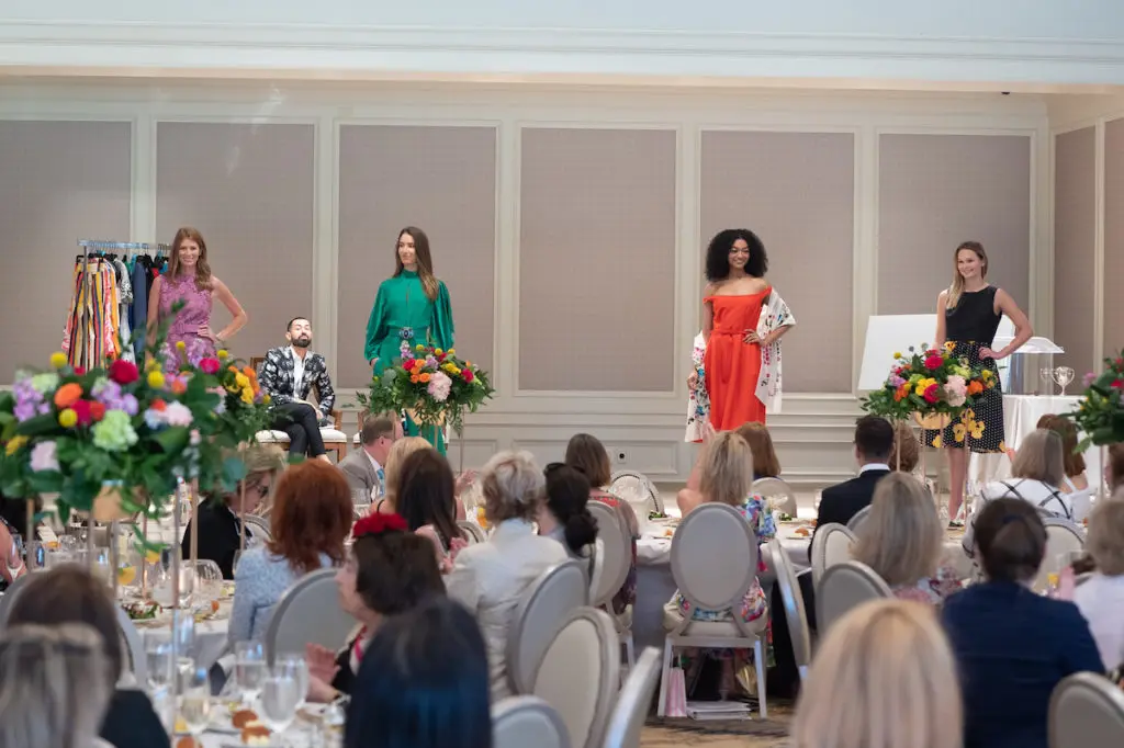 Tootsies on the catwalk at the Houston Symphony League luncheon held at Lakeside Country Club (Photo by Wilson Parish)