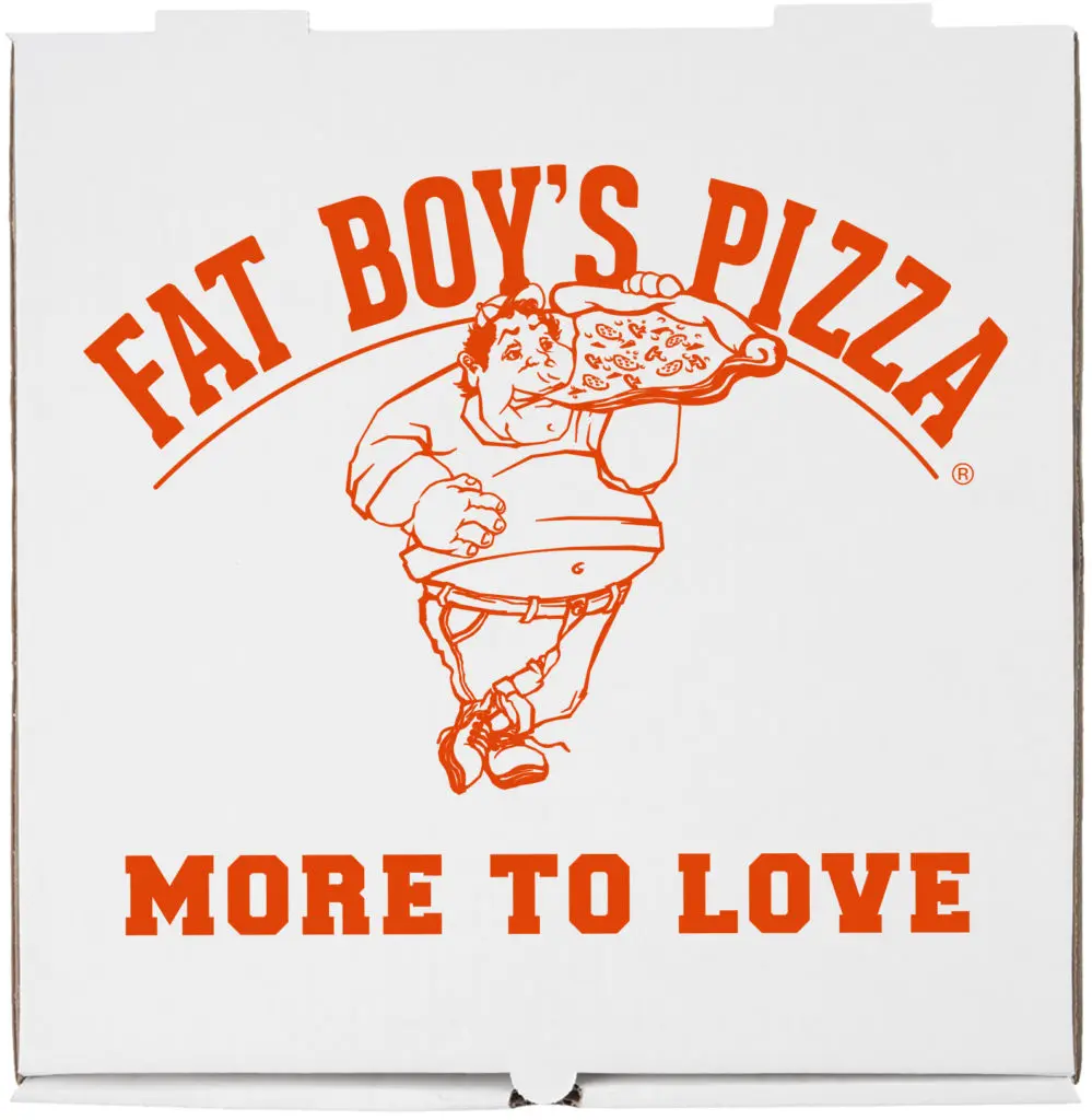A big box for a big pizza at Fat Boy's Pizza. (Photo by Photos Courtesy of Fat Boy's Pizza)