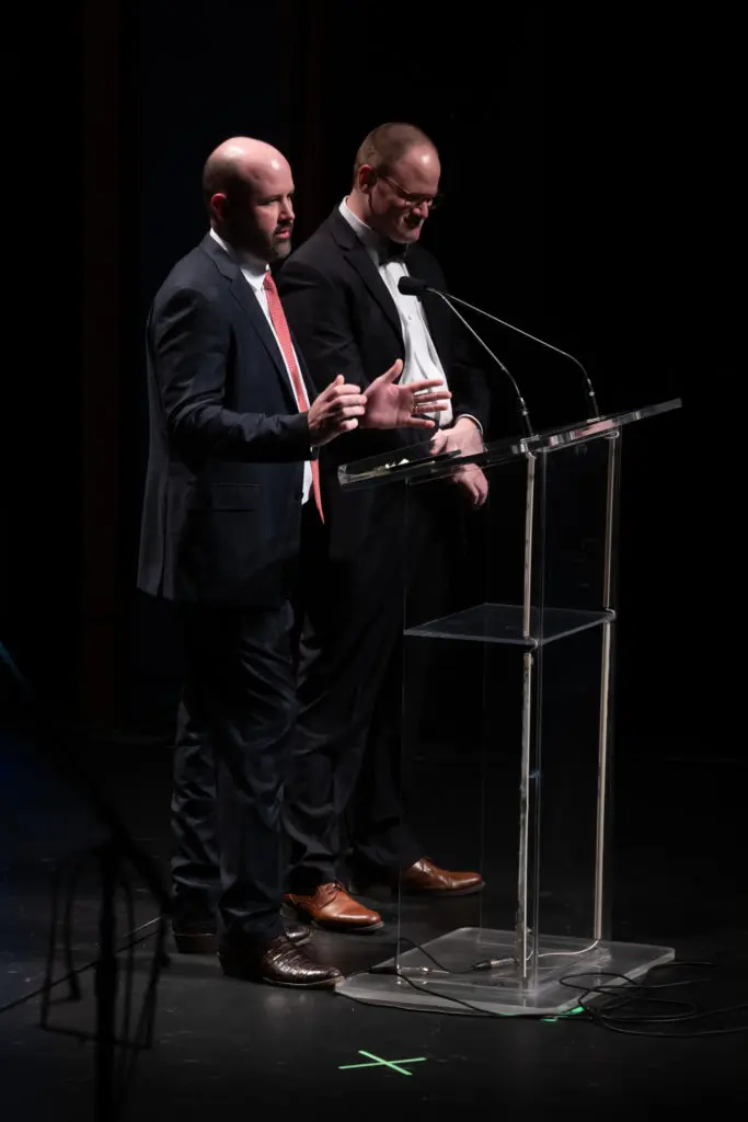 Sam Tucker, Frank Tucker at The Brookwood Community gala at Hobby Center for the Performing Arts. (Photo by Daniel Ortiz)