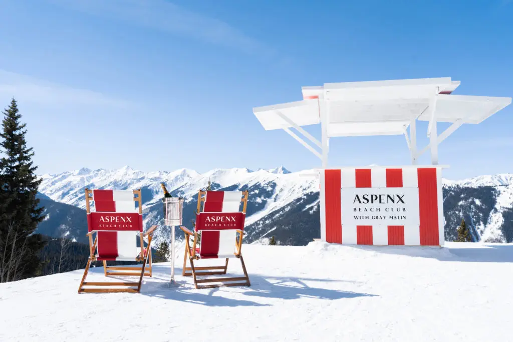 AspenX's Snow Beach atop Aspen Moutain. (courtesy)