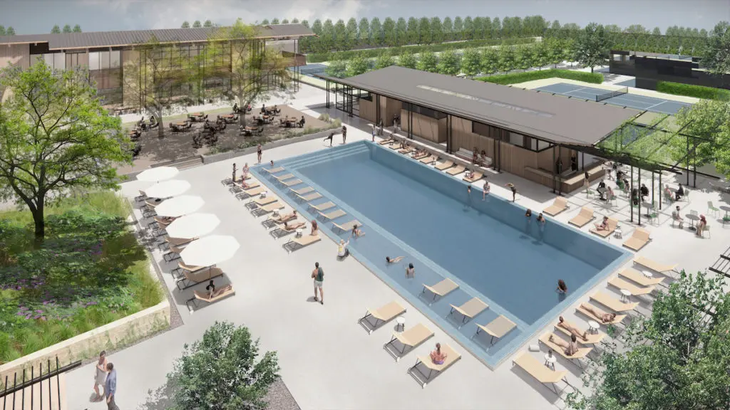 A resort-style pool at T Bar M will include a taqueria and margarita bar. (courtesy of Lake | Flato) 