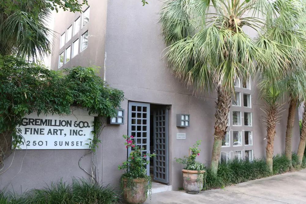 Gremillion & Co. Fine Art Gallery's West U location unveiled in 1990, designed by Houston architect Jim Lass. The building will be reimagined in spring 2023 as a multi-purpose space presenting events, many with an art focus. (Courtesy Gremillion & Co. Fine Art and Horizon on Sunset)