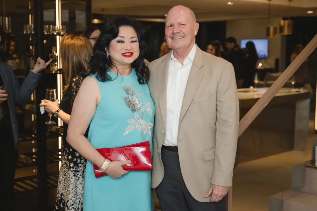 Gigi Huang, Walter Bering at the CASA Companies celebration at The River Oaks.  (Photo by Johnny Than)