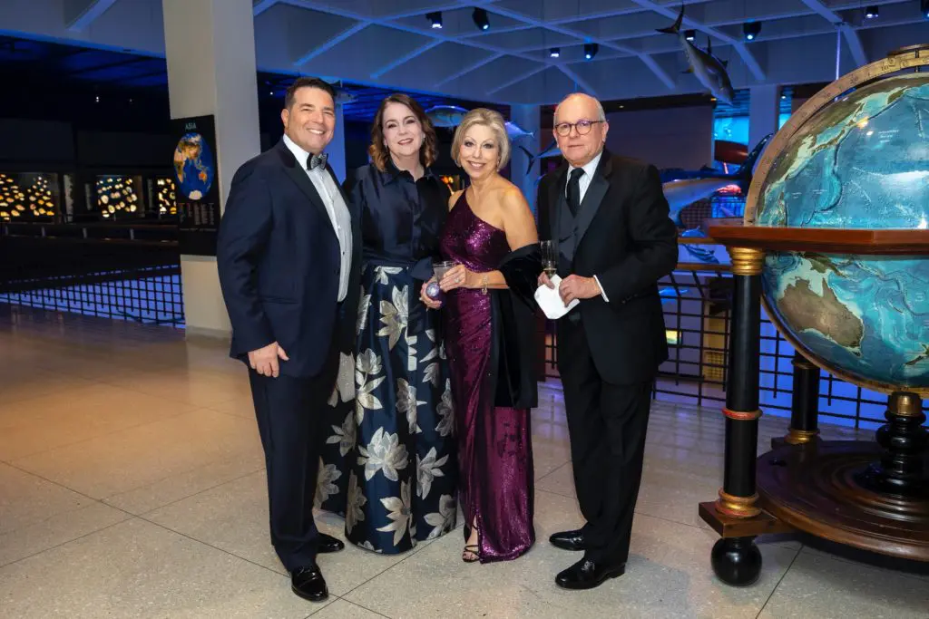 Andrew Blocha, Diana Davis, Jano & John Kelley at the Ars Lyric gala held at the Houston Museum of Natural Science. (Photo by Annie Mulligan)