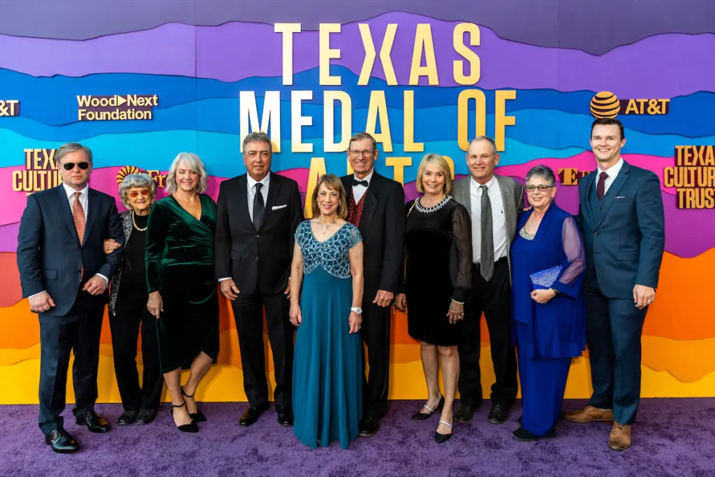 The family of Carole Cook at the 2023 Texas Medal of Arts awards. (photo by Tyler Schmitt) 