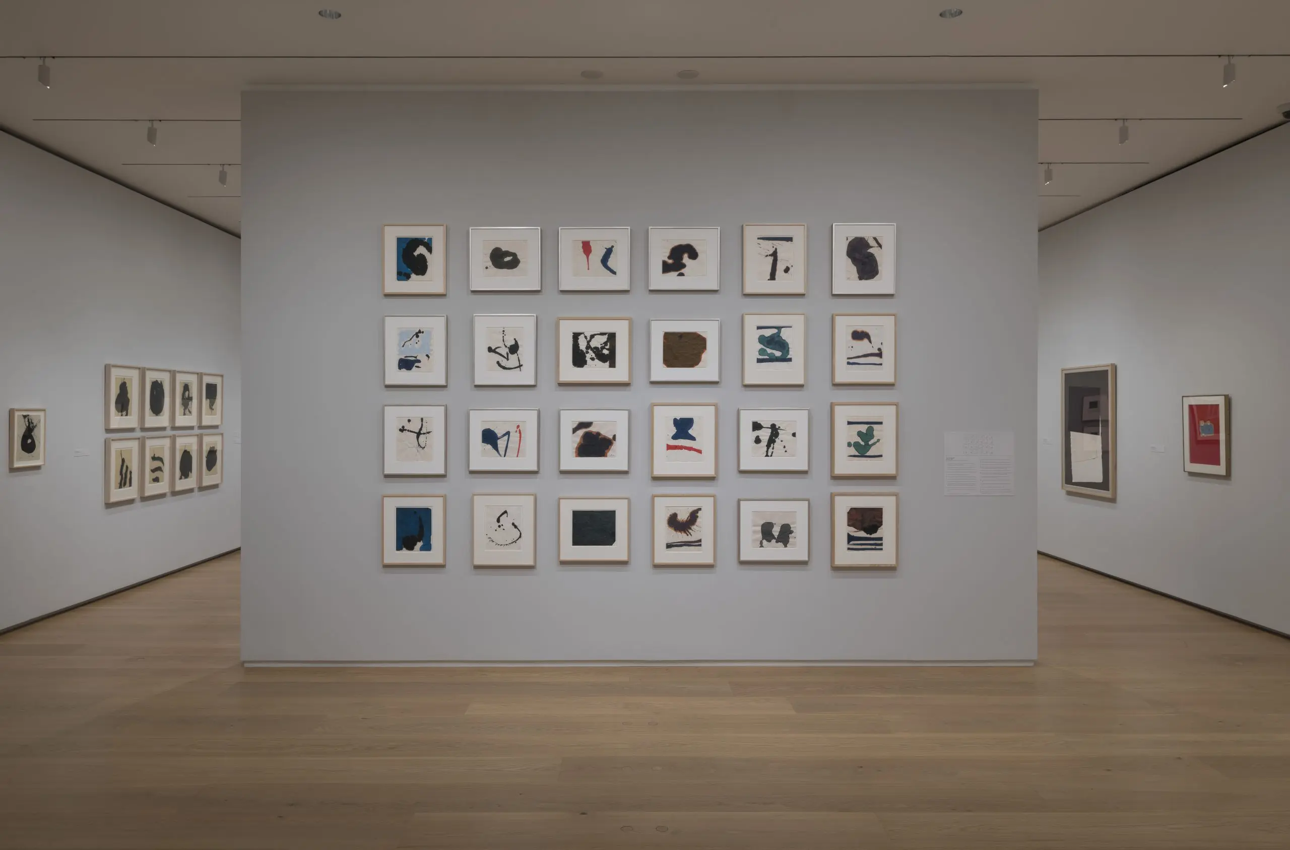 (4) Installation view of Robert Motherwell Drawing at the Menil Drawing Institute, Houston. Photo by Paul Hester