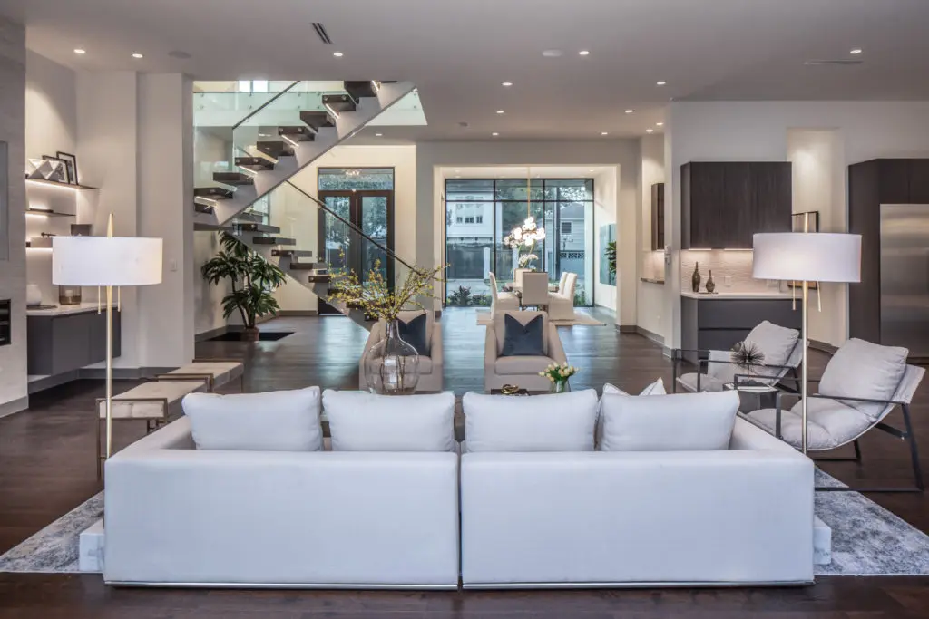 Sold by Moni in 2021, this modern open floor plan paired with upgraded smart home technology by Timeline Builders at 3211 Drexel Drive provided all the luxury touches for new buyers. (Photo TK Images)