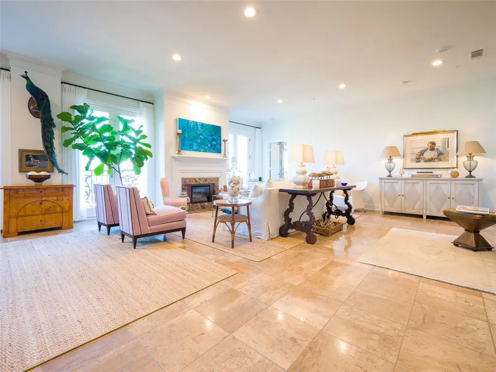 An expansive living area features plenty of natural light. 