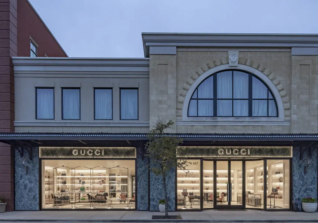 Gucci moved into The Woodlands with a swank boutique in Market Street.  (Photo by Pablo Enriquez)
