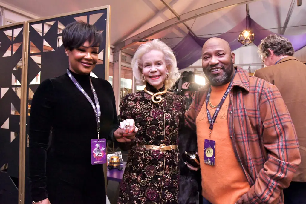 Queenie Walls, Lynn Wyatt, Bun B at the Cirque du Soleil KOOZA premiere.  (Photo by Alex Montoya)