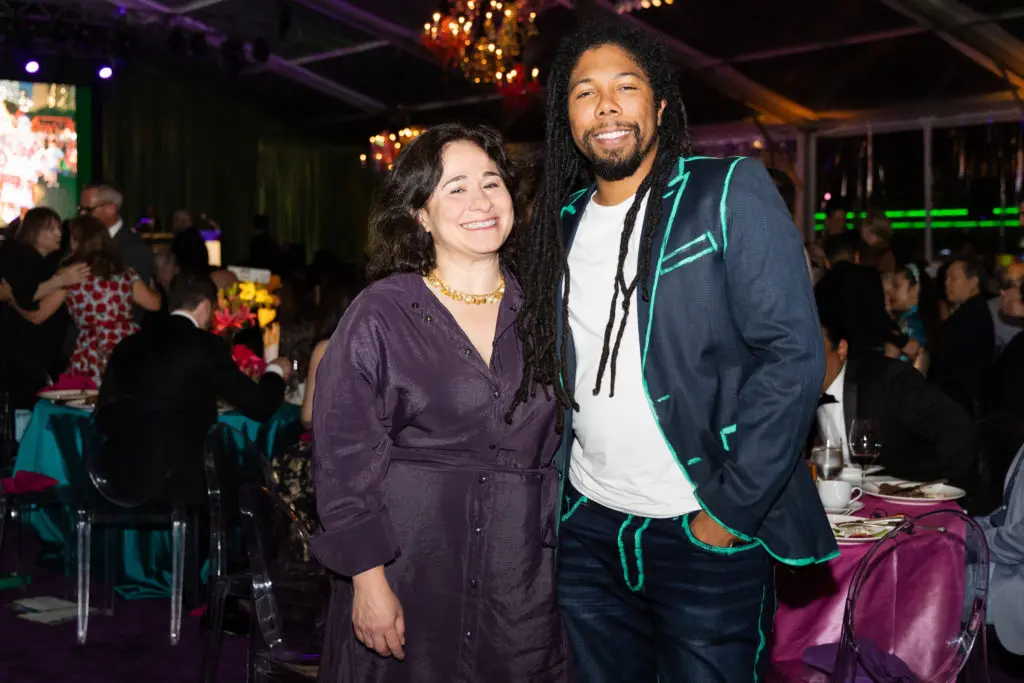 Anne-Marie Tcholakian, James Pendleton  at the Gala on the Green benefiting Discovery Green. (Photo by Lawrence Elizabeth Knox)