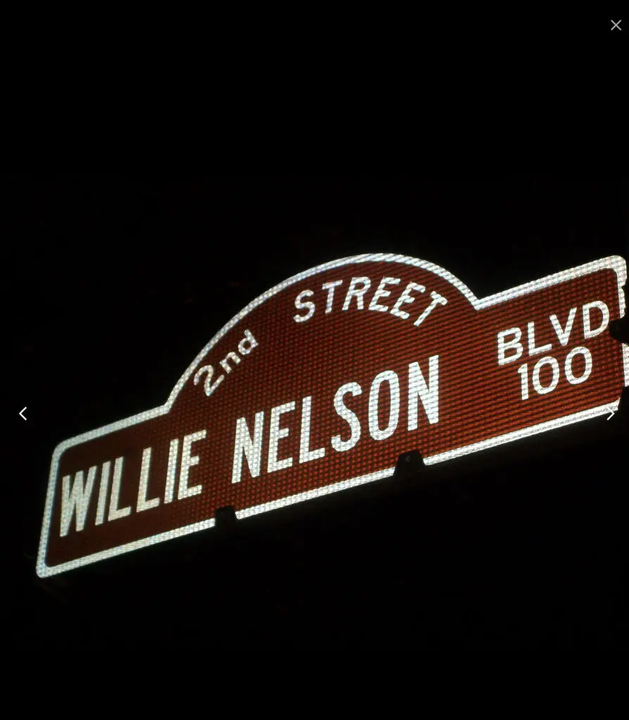 Willie Nelson Blvd. in Austin Texas. 