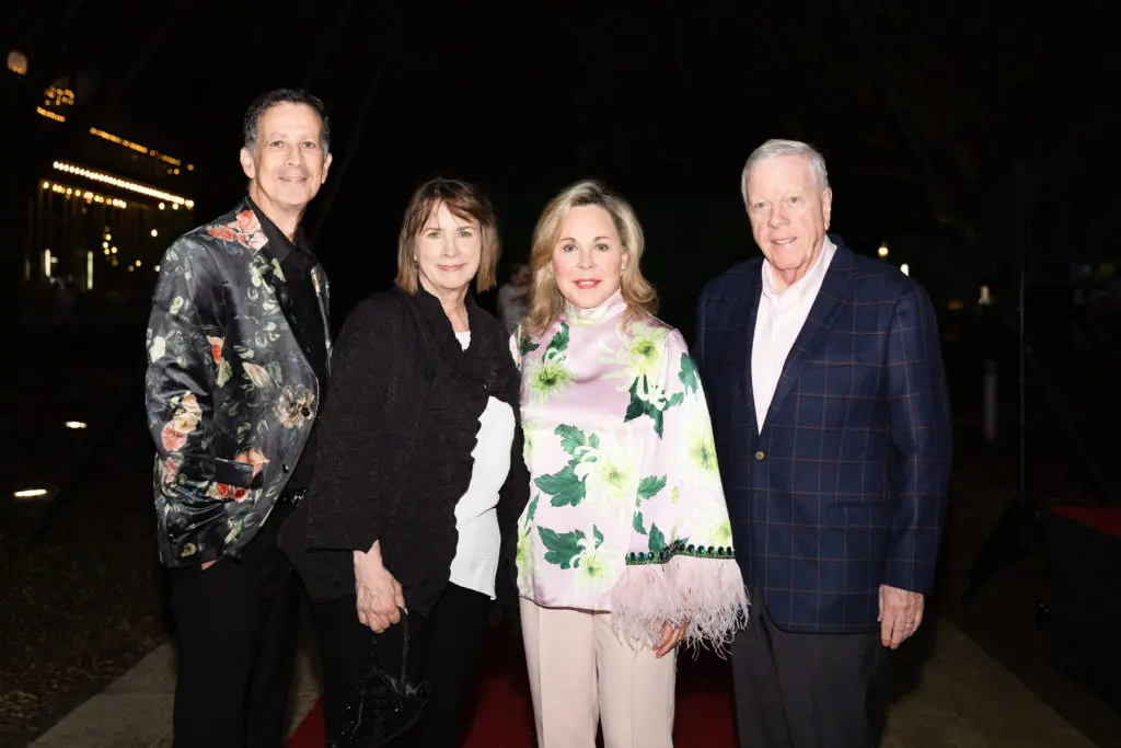 Honorees Barry Mandel and Susanne Theis with park benefactors Nancy & Rich Kinder  at the Gala on the Green benefiting Discovery Green. (Photo by Lawrence Elizabeth Knox)