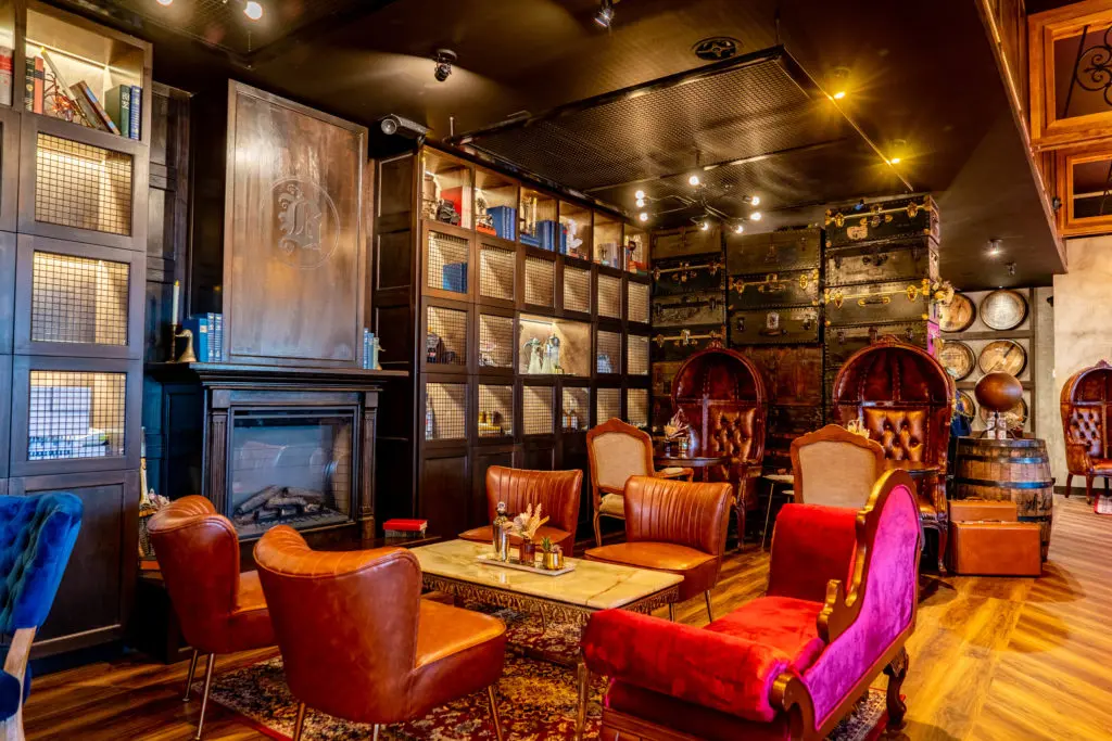 Here you will find 300 bottles of whiskey imported from Japan, Ireland, Scotland, Canada, and Taiwan in their very own whiskey room. (Photo by Dylan McEwan)